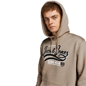 Jack & Jones Logo Hoodie Sweatshirt Size Medium